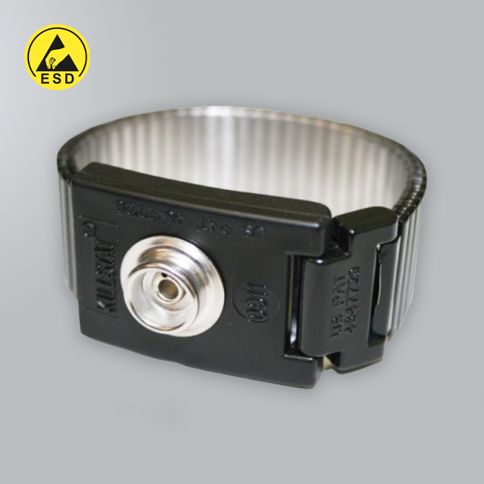 Wrist Strap Hypo-Allergenic Adj Metal  Black 1 X 10mm Stud ESD Wrist Strap Hypo-Allergenic Adj Metal  Black 1 X 10mm Stud ESD